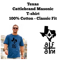 Texas Master Mason Cattlebrand T-shirt